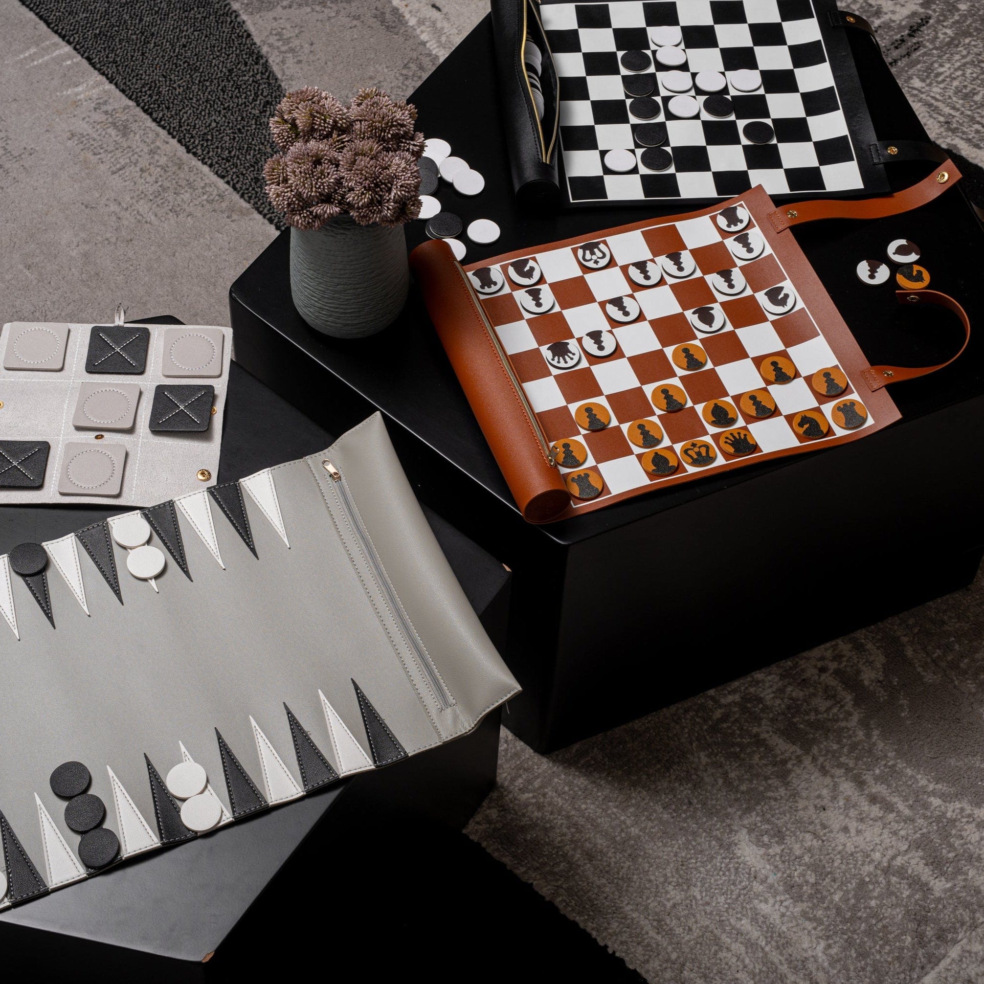 Leather Chess/Checkers Set – Waterdale Collection