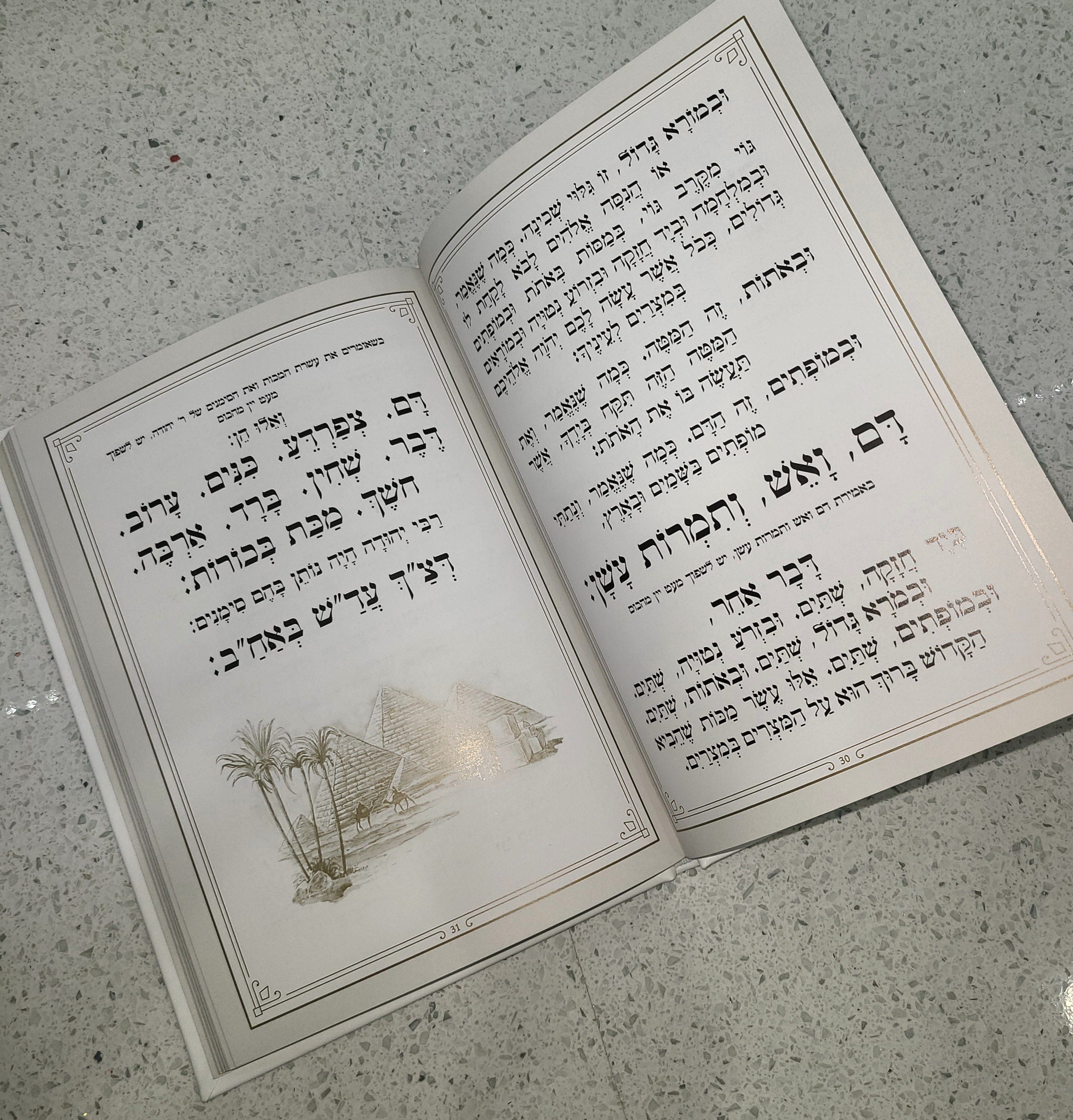 Leather Haggadah with Lucite Plate - Waterdale Collection