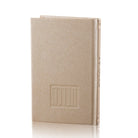 Leather hardcover Havdalah booklet with elegant beige leather cover.