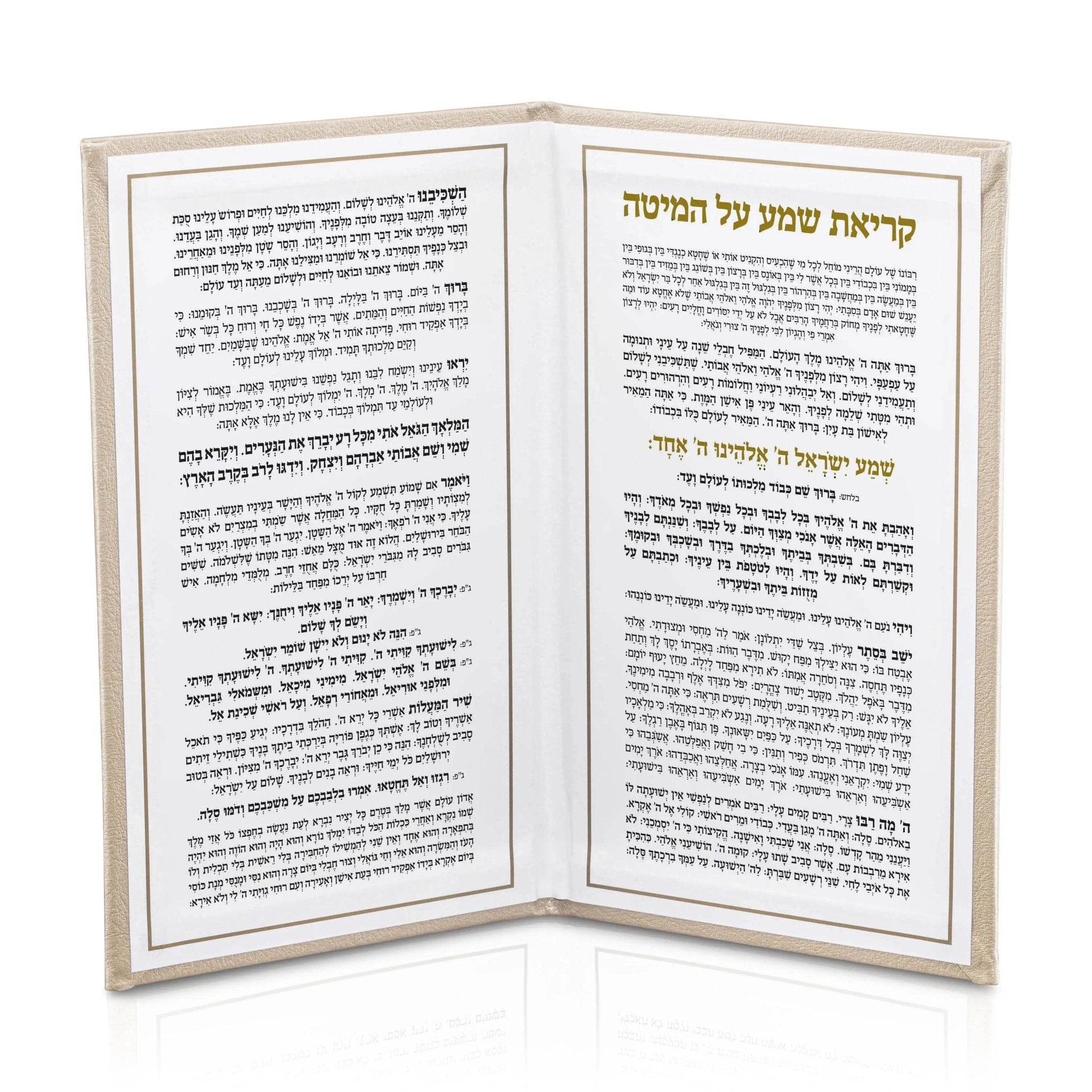 Leather Kriyas Shema Book - Waterdale Collection