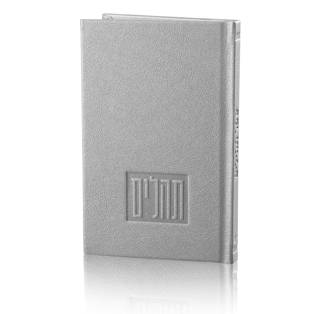 Silver Leather Painted Tehillim (Large) | Waterdale Collection