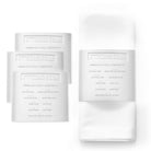 White Leather Simanim Napkin Wraps