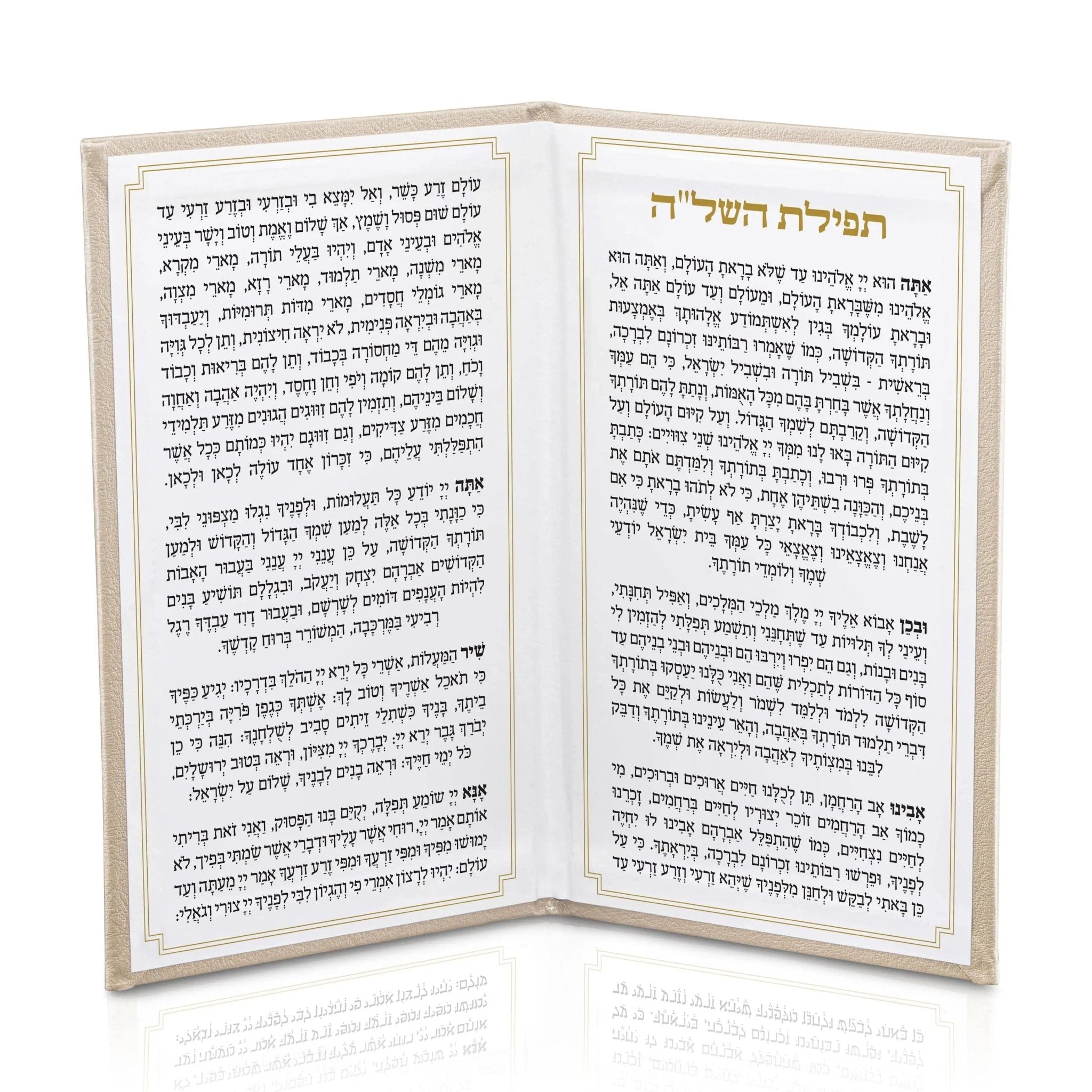 Leather Tefillas Hashlah Book - Waterdale Collection