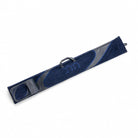 Navy fur lulav case with the esrog bag attached, a 52 inch arba minim carrier for Sukkot.