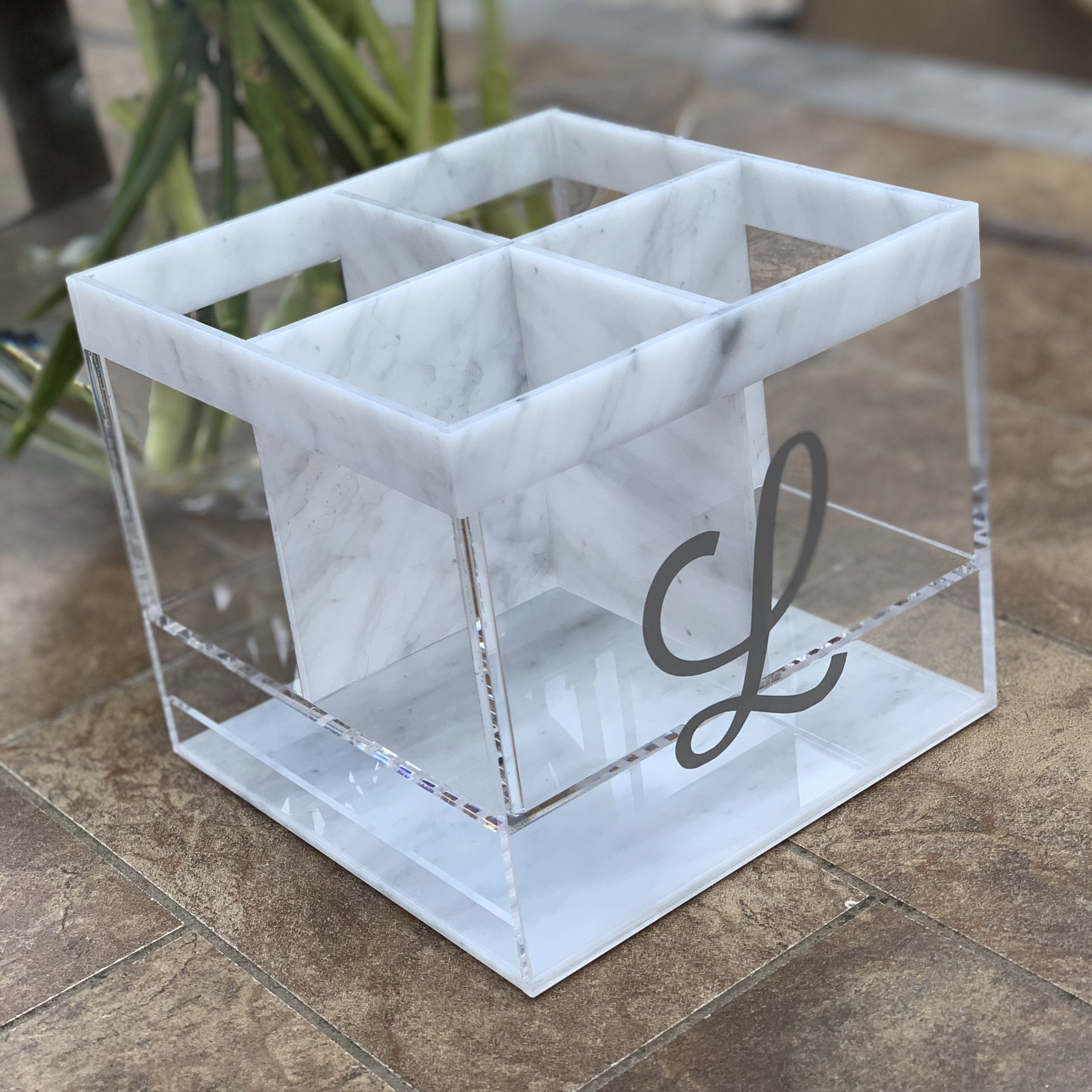 Marble Flat Silverware Caddy - Waterdale Collection