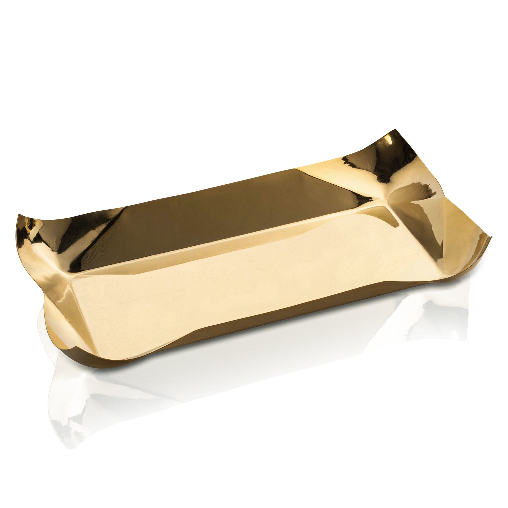 Waterdale Collection Metal Contour Bread Tray Bt Mtl C Go Napkin Holder Gold