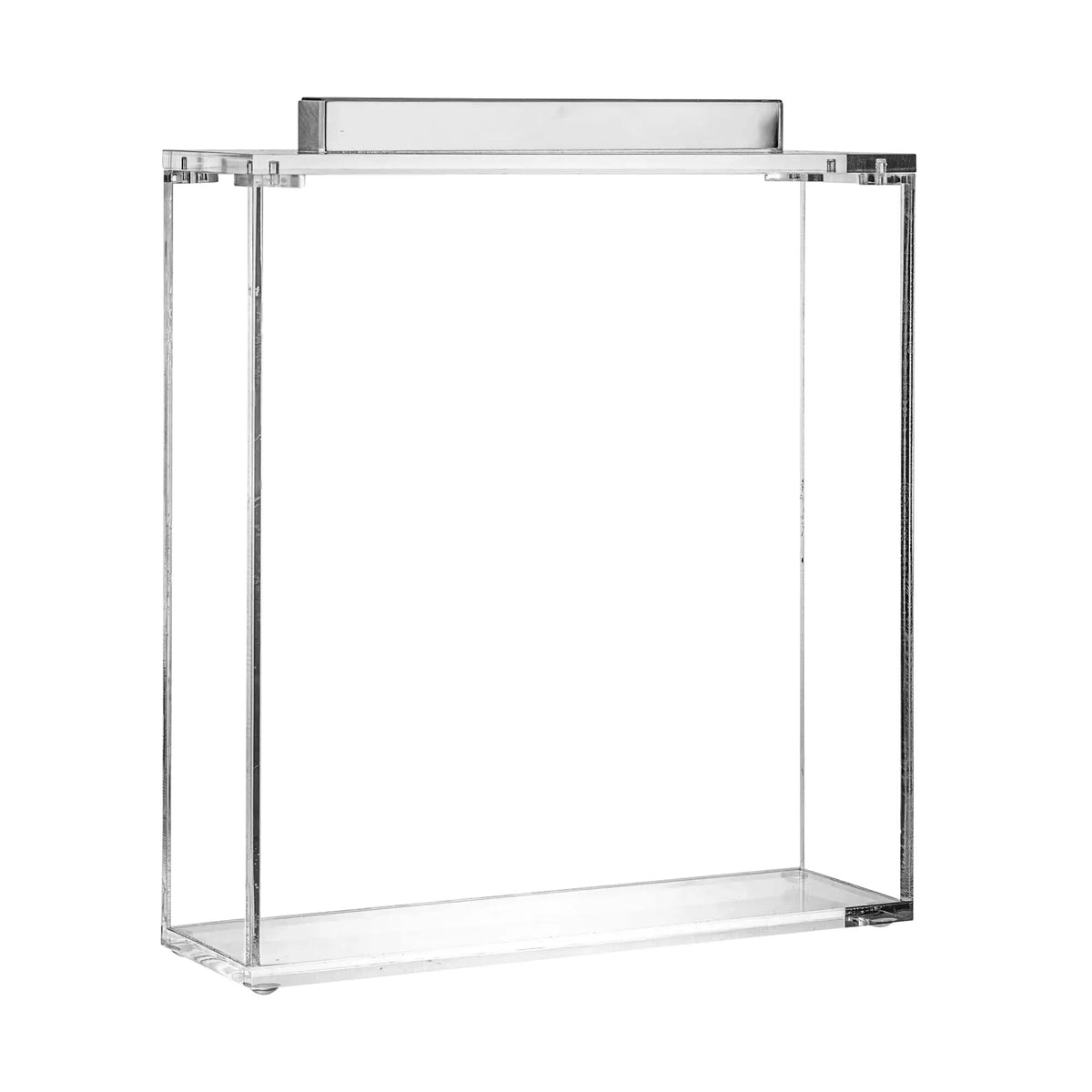 MetaLucite Square Matzah Box - Silver