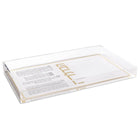 Waterdale Collection mini havdalah set displayed in white box with gold accents and prayer cards included for the Jewish blessing ceremony.