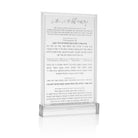 Mishloach Manos- Lucite Card + Base - Waterdale Collection