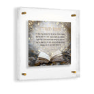 Mizmor Lesoda (מִזְמוֹר לְתוֹדָה) Lucite wall art with gold accents and open sefer design