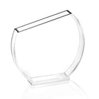Modern Netilas Yadayim Set by Waterdale Collection featuring clear glass pitcher with sleek design and comfortable grip handle.