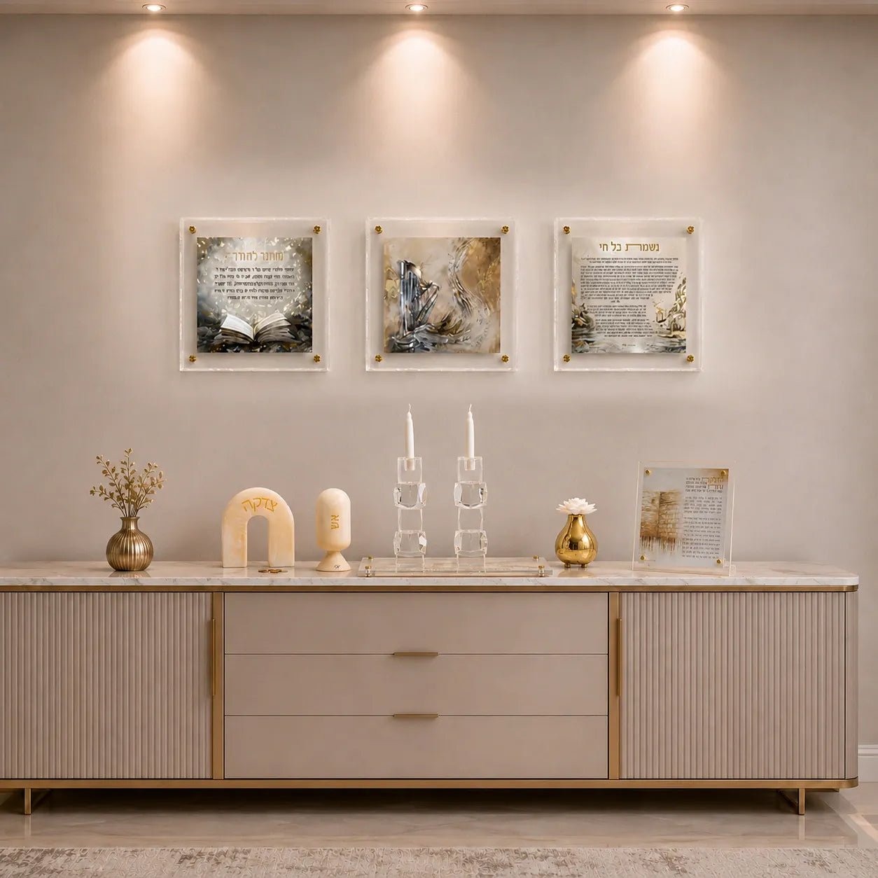 Painted Frame Wall Arts | Modern Judaica Artwork