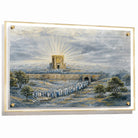 gold and blue painted batya bais hamikdash