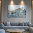 Modern Me’aras Hamachpelah wall painted by Yonatan judaica wall art