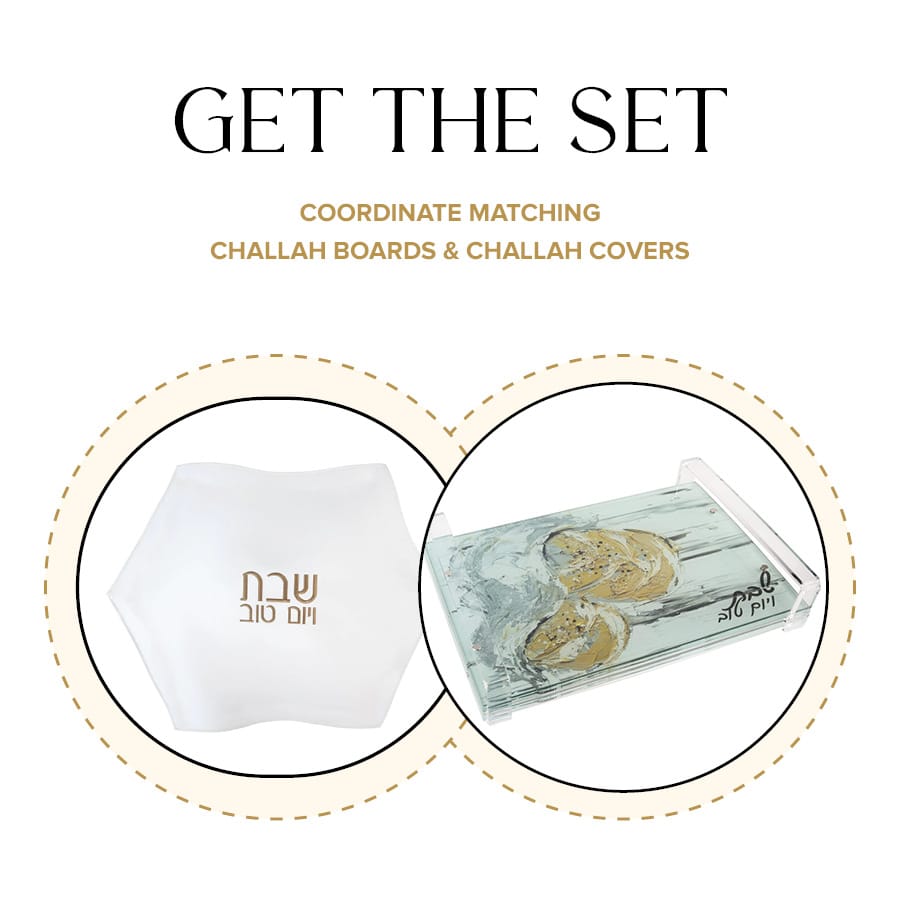 Painted Challah Board & Cover Set