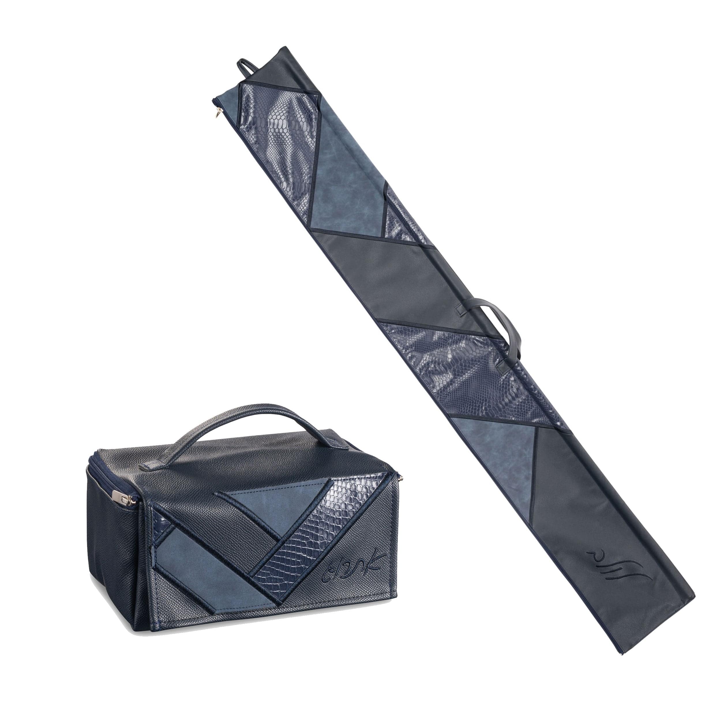 Patchwork 2 Leather Lulav Case - Waterdale Collection