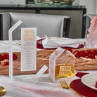 Gold Pearlstone Honey Dish on a Rosh Hashanah table setting
