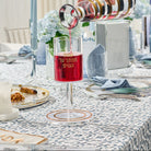 Pearlstone Kos Shel Eliyahu Kiddush cup with gold Hebrew lettering, elegant acrylic Elijah’s Cup for Passover Seder, luxury Judaica Pesach table decor with modern stem design.