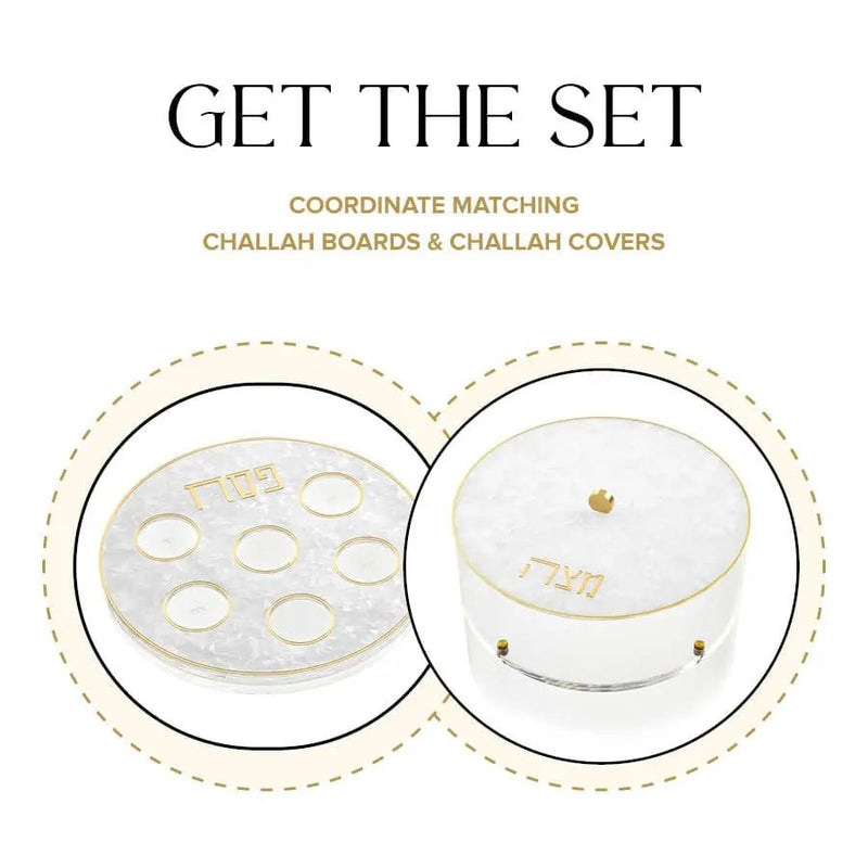 Pearlstone Seder Plate & Matzah Box Set