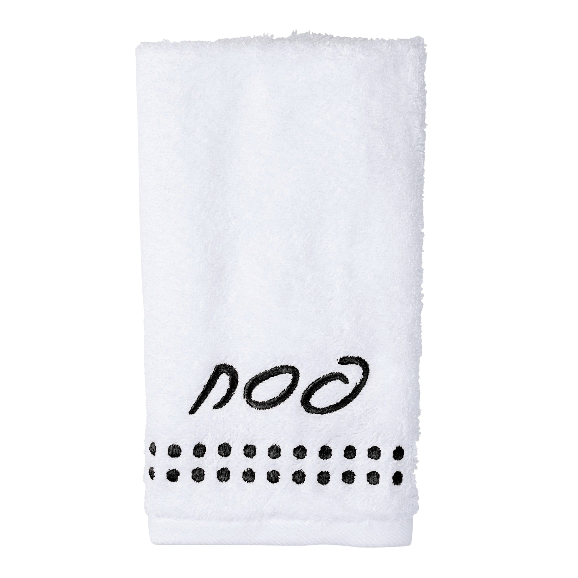Pesach Dot Border Finger Towel - Waterdale Collection
