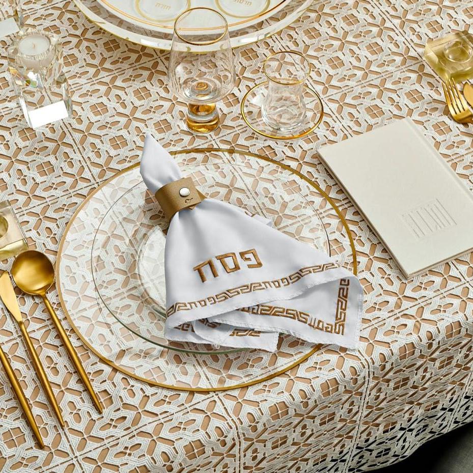 Pesach Embroidered Napkin - Waterdale Collection