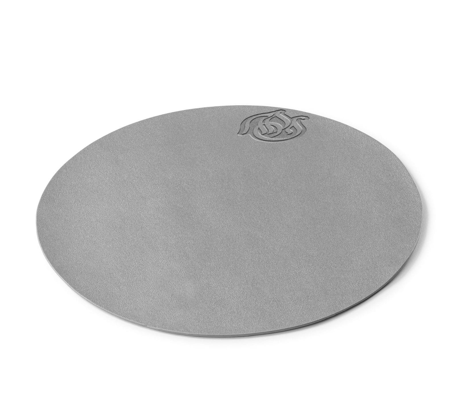 Silver Pesach Leather Regal Round Chargers