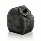 Black marbled resin cookie jar with lid for kitchen storage – Waterdale Collection