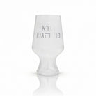 Sophisticated cream marbleized resin Havdalah cup,featuring a durable marbleized finish and minimalist silhouette for modern Jewish home decor.