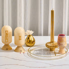 Resin match holder set with marble finish and Hebrew inscriptions – Waterdale Collection