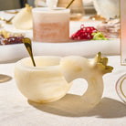 RH-HD-POM-RS-GO Resin Pomegranate Honey Dish Gold