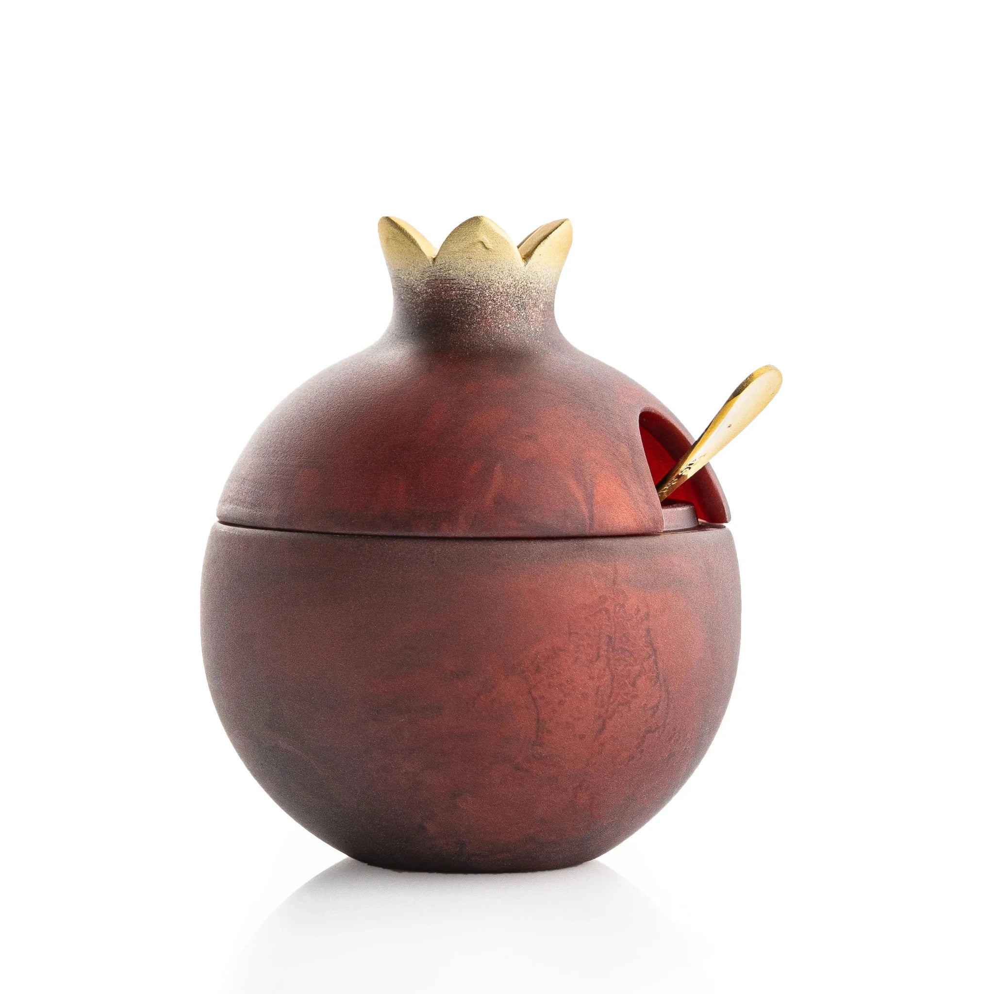 Resin Pomegranate Honey Dish Red | rosh hashana table decor