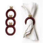 Resin Pomegranate Napkin Rings Napkin Rings - Waterdale Collection