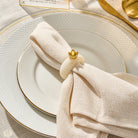 RH-NR-POM-RS-GO Resin Pomegranate Napkin Rings Gold