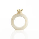Gold Resin Pomegranate Napkin Rings | Holiday Judaica Table Decor