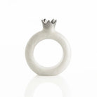 Silver Resin Pomegranate Napkin Rings | Holiday Judaica Table Decor