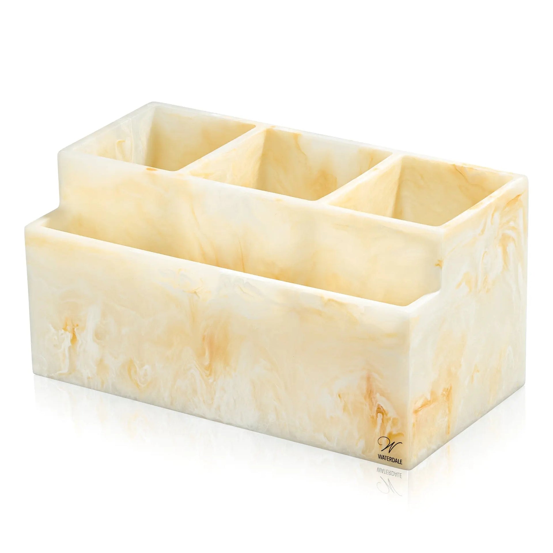 Resin Silverware Caddy - Gold