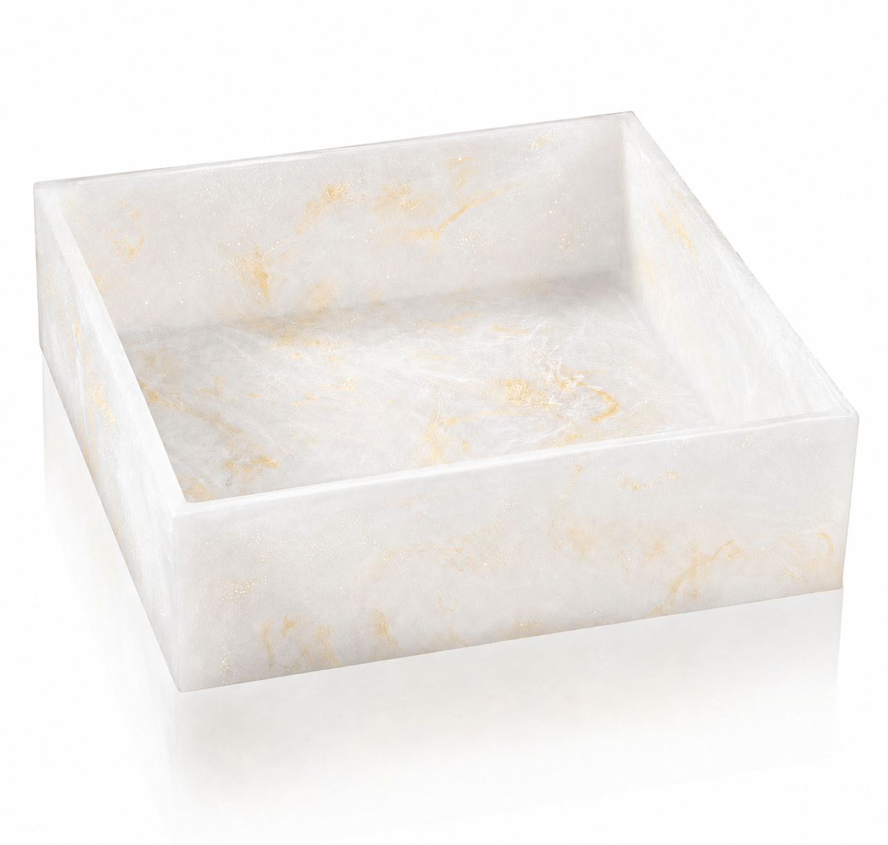 Resin Square Salad Bowl  by  Waterdale Collection