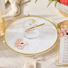 RH-ST-POM-CL-GO Rosh Hashana Classic Pomegranate Simanim Tray Gold