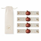 Rosh Hashana Leather Painted Pomegranate Napkin Wrap  by  Waterdale Collection