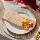 Rosh Hashana Raised Painted Pomegranate Simanim Tray (4) - Waterdale Collection