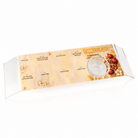Set of 4 raised acrylic Simanim trays with painted pomegranate artwork