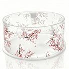 Round cherry blossom cake dome with floral design – Waterdale Collection