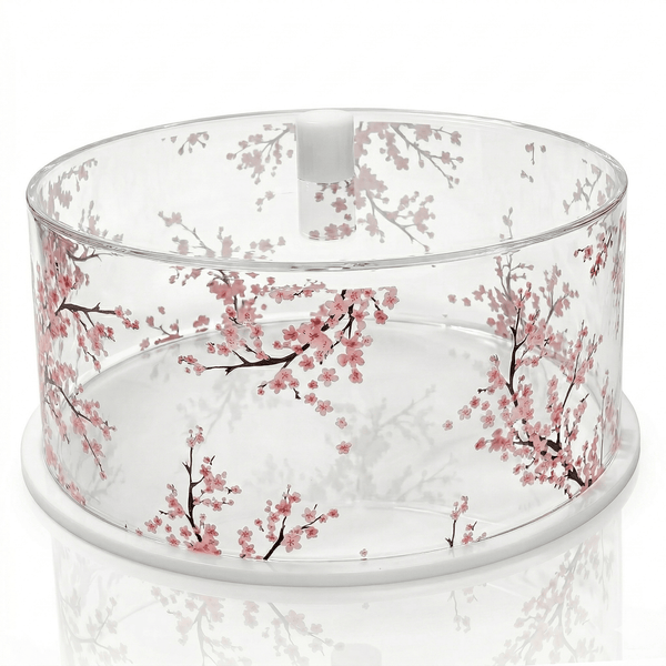 Round Cherry Blossom Cake Dome