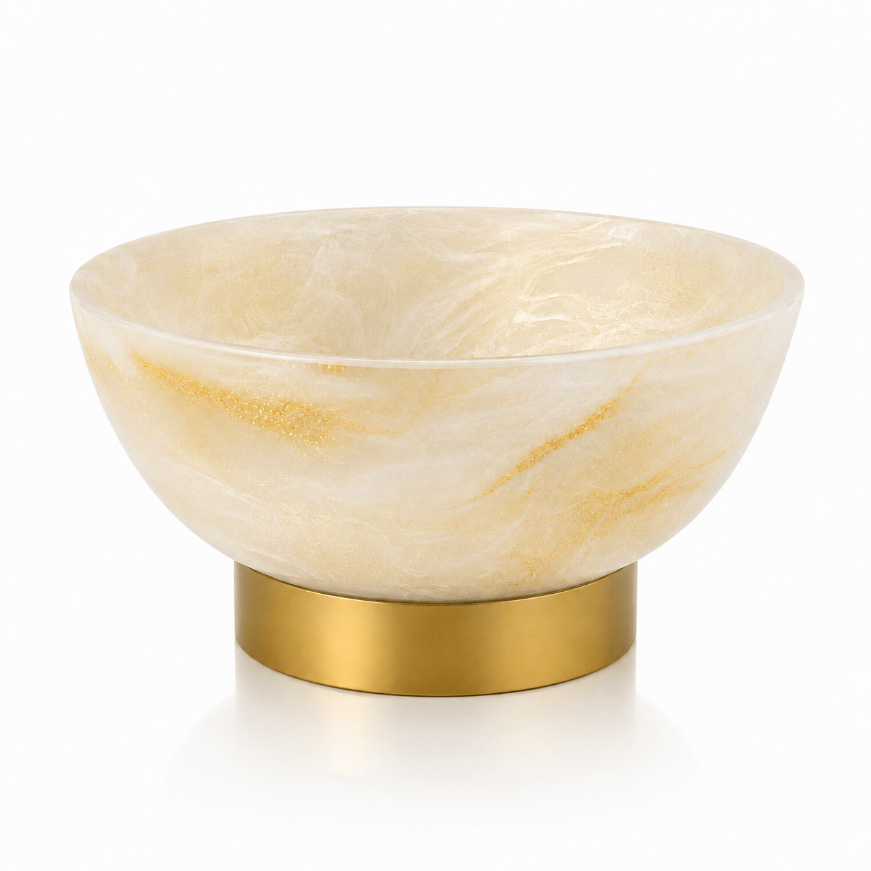 Round Resin Centerpiece Decorative Bowl | judaica table decor