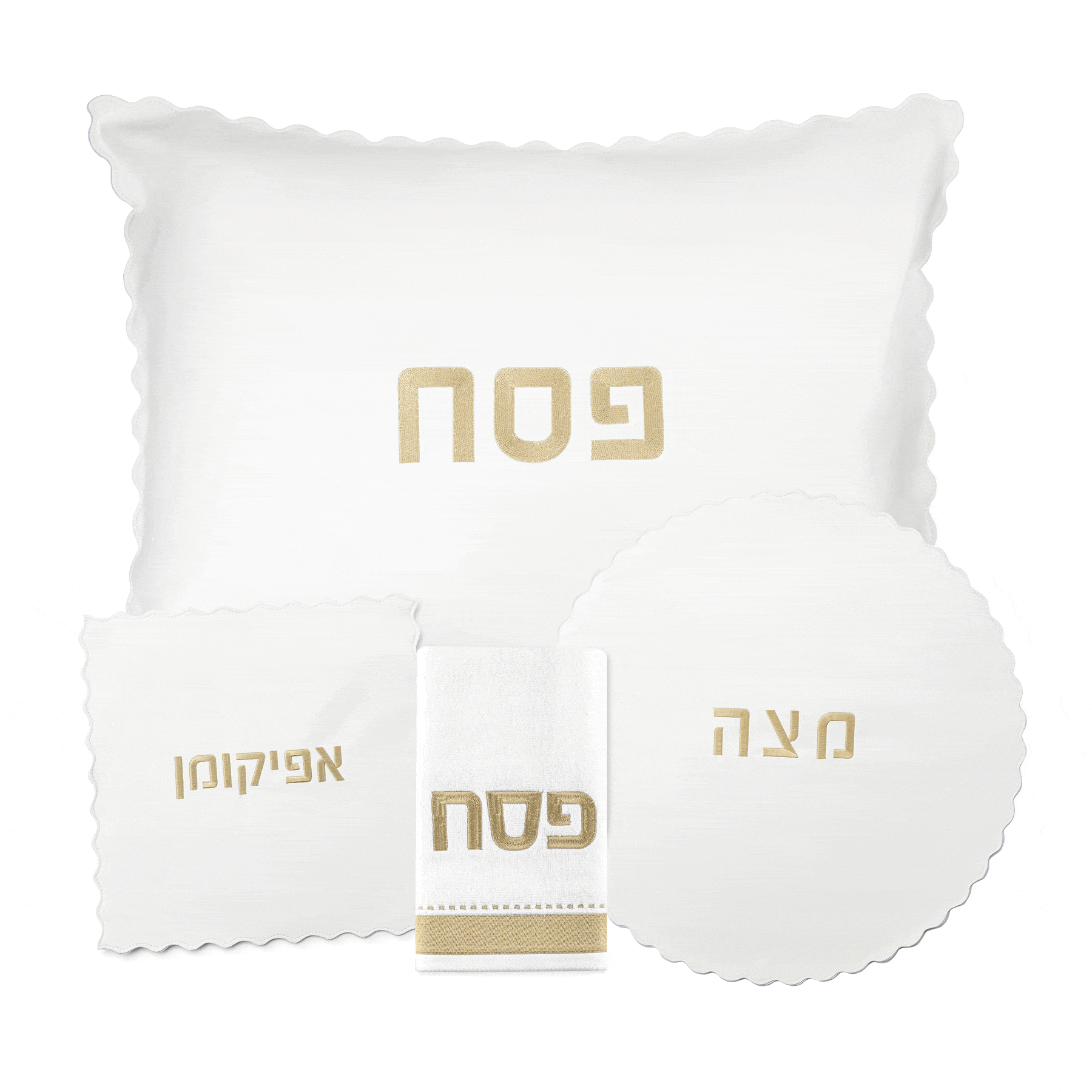 Scalloped Edge Pesach Set - Waterdale Collection