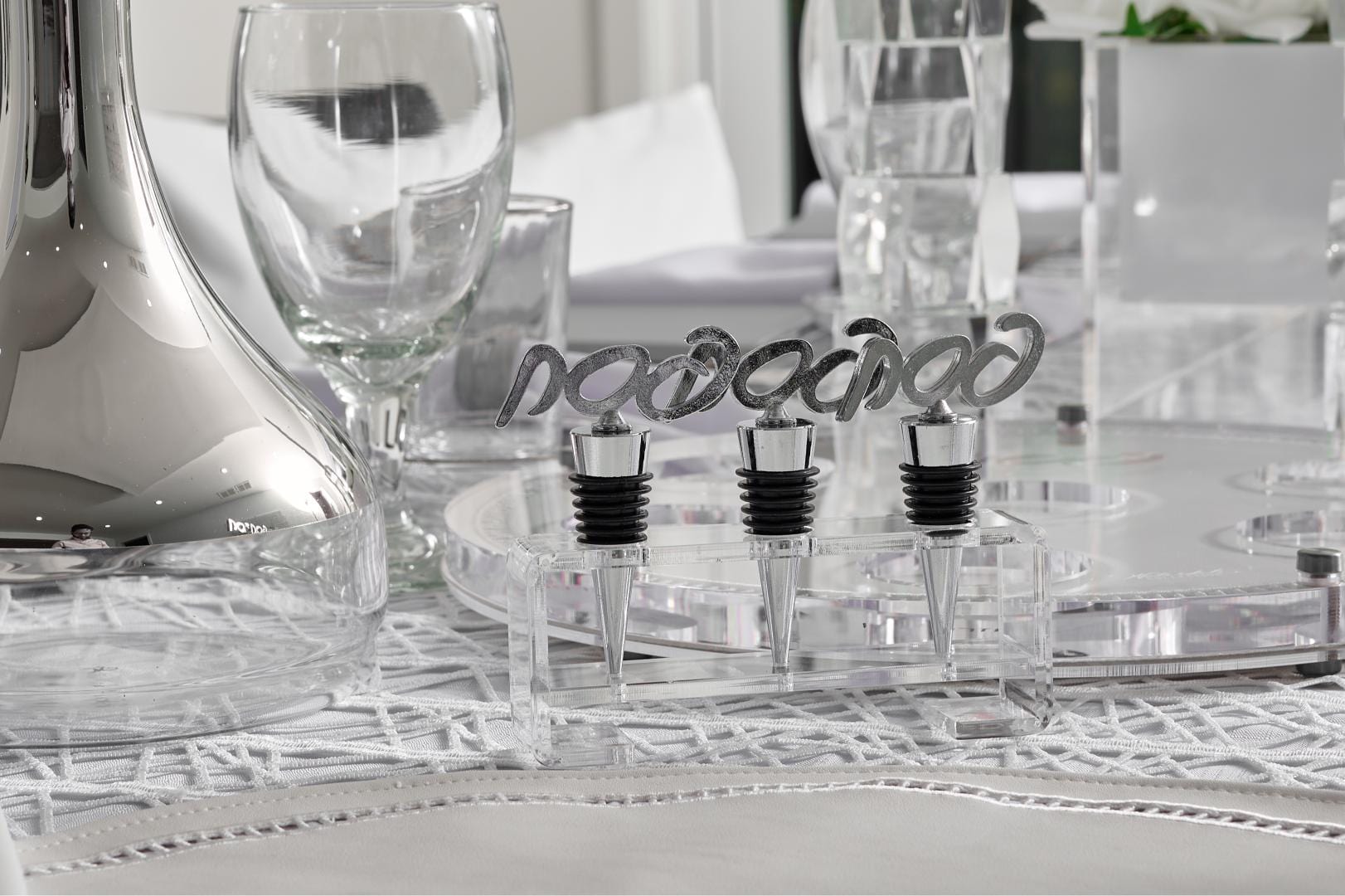 Silver Pesach 2024 Tablescape - Waterdale Collection