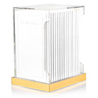 Tall Hardcover Leather & Lucite Bencher Set (Set of 14)