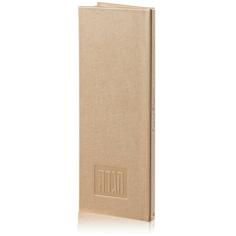 Tall Leather Painted Haggadah - Gold