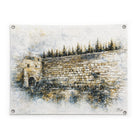 Teal Kosel Vinyl Print Sukkah Decoration