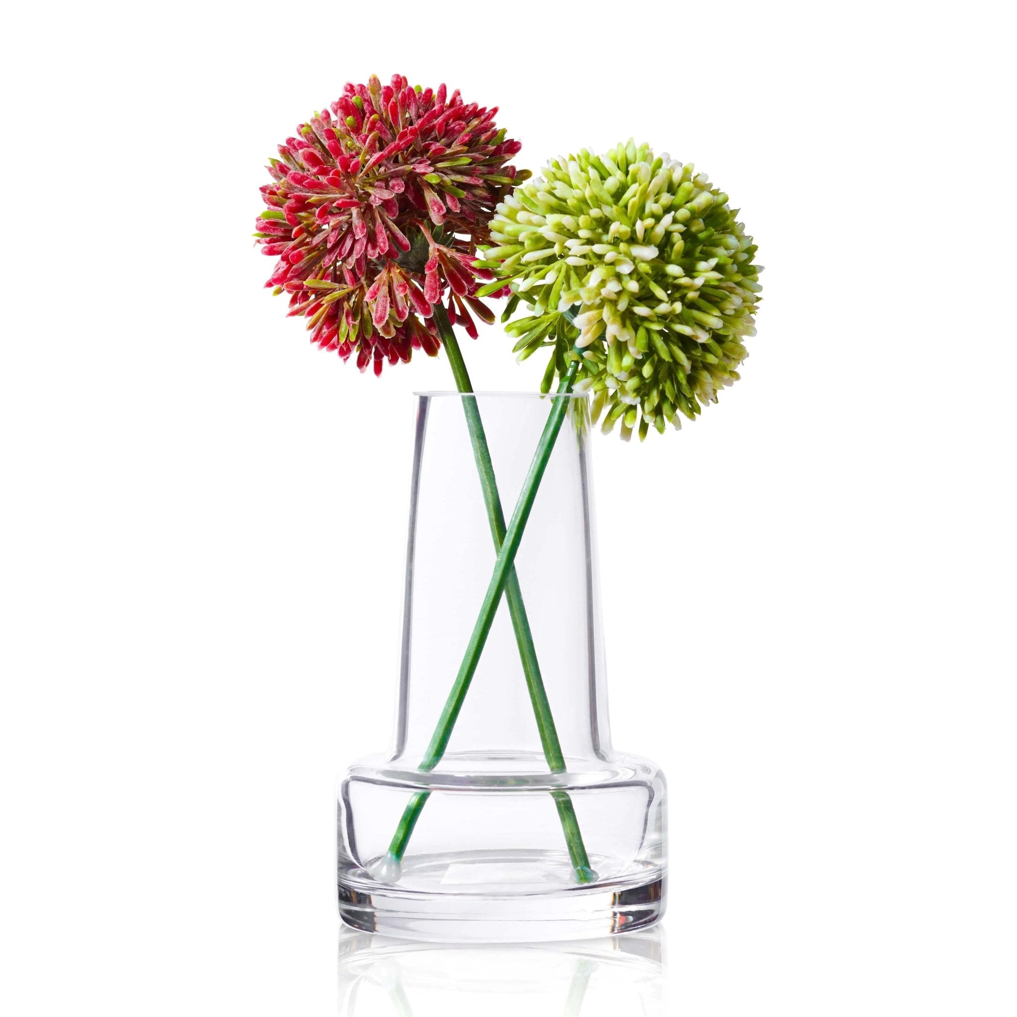 The Dual Clear Glass Faux Floral - Waterdale Collection